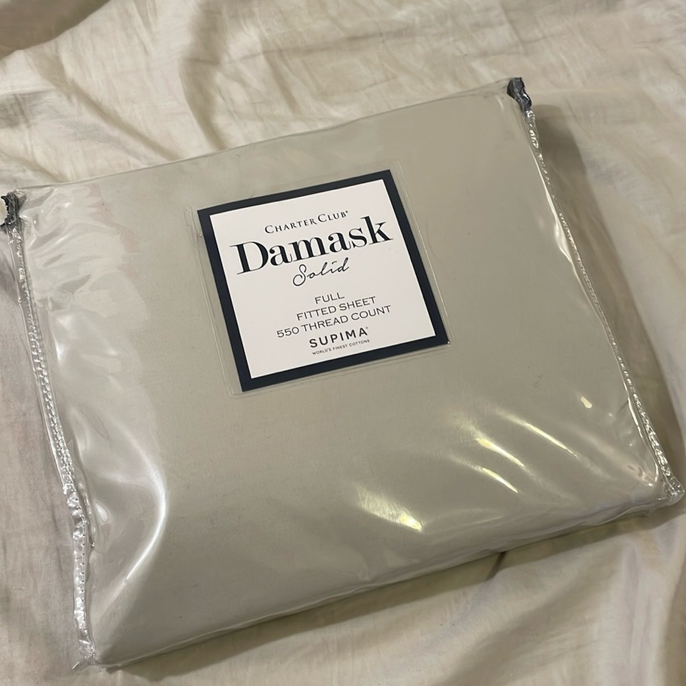 Charter Club Supima Cotton 550 threads Full Fitted Sheet